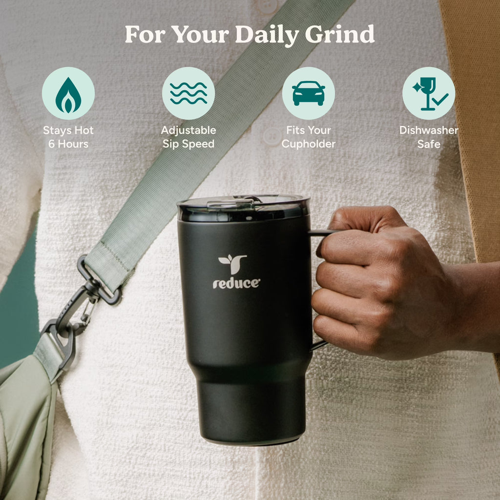 Stainless Steel Insulated Tumbler with Adjustable Flow Lid – 18 oz
