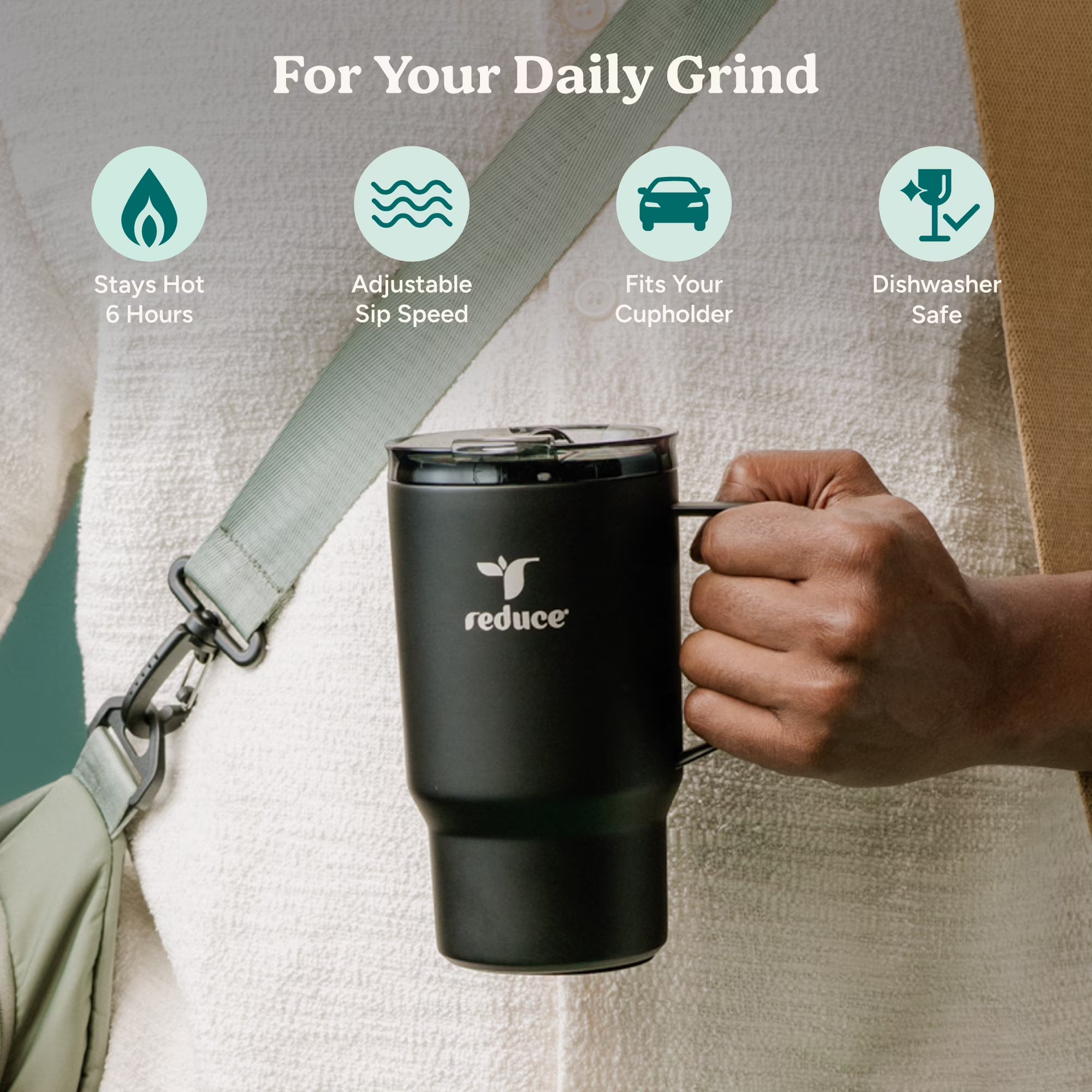 Stainless Steel Insulated Tumbler with Adjustable Flow Lid – 18 oz