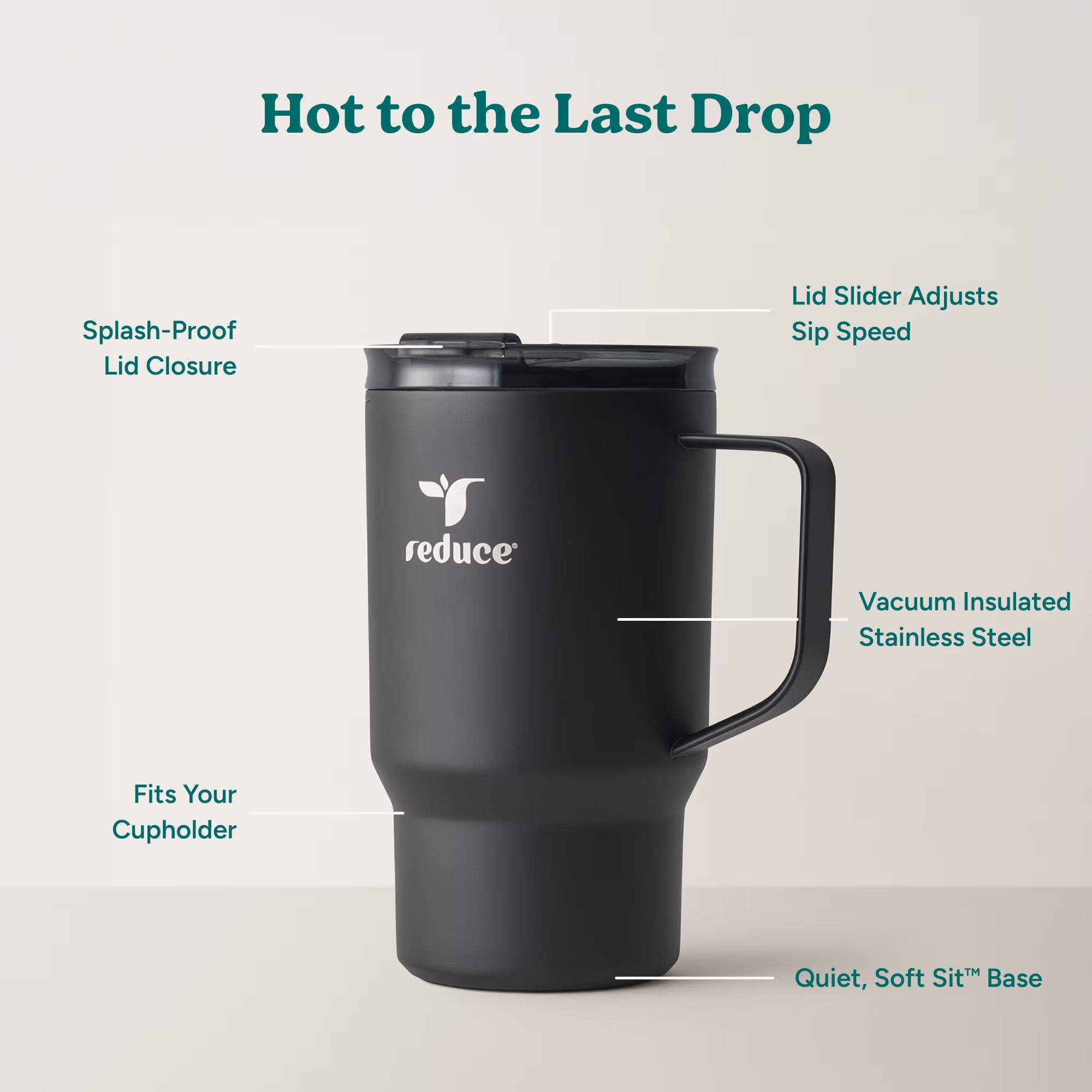 Stainless Steel Insulated Tumbler with Adjustable Flow Lid – 18 oz