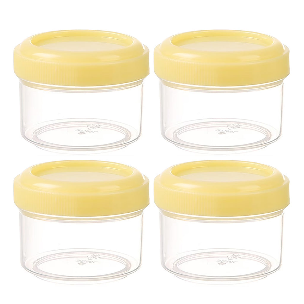 Reusable Travel Condiment Containers with Lids – 4 Piece Set