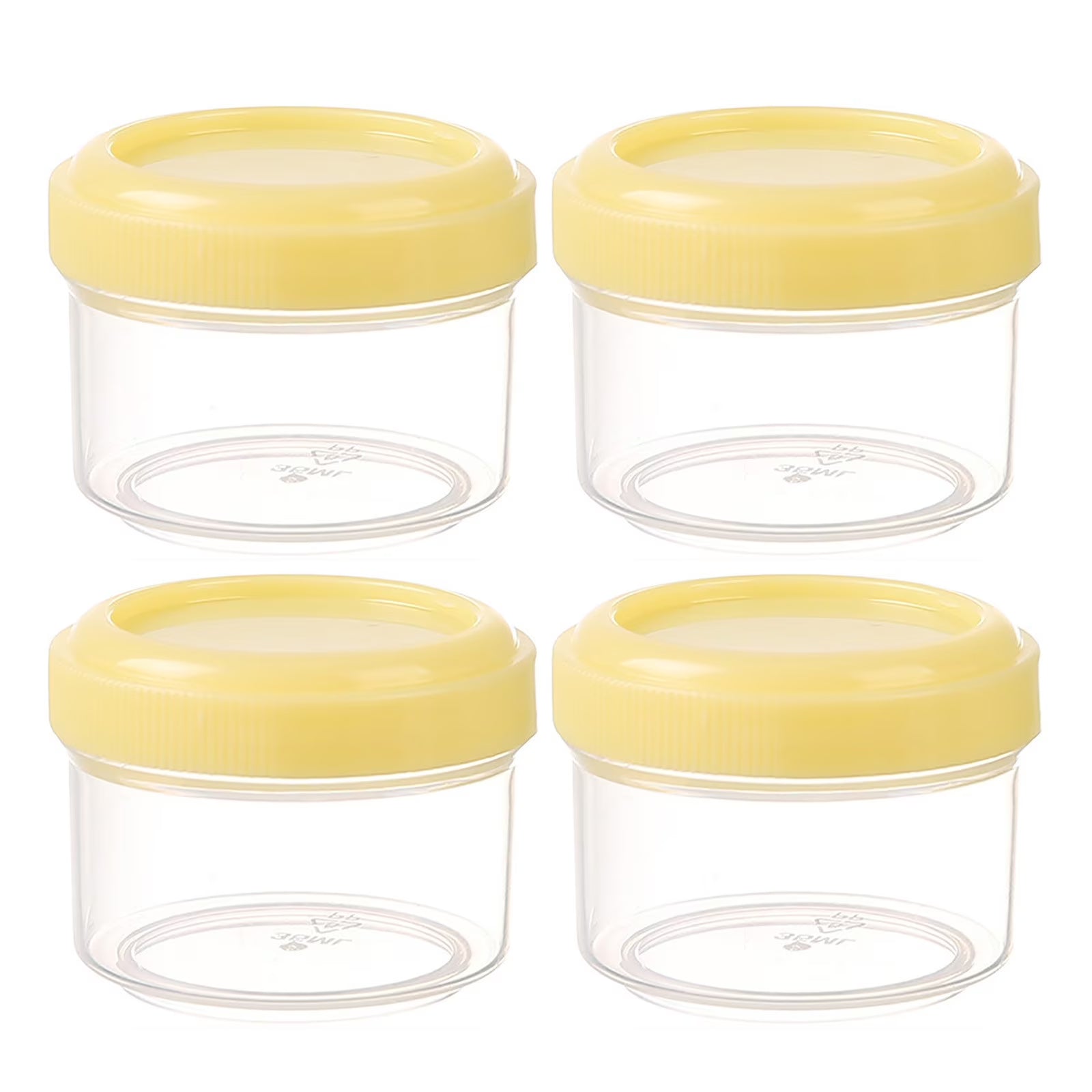 Reusable Travel Condiment Containers with Lids – 4 Piece Set