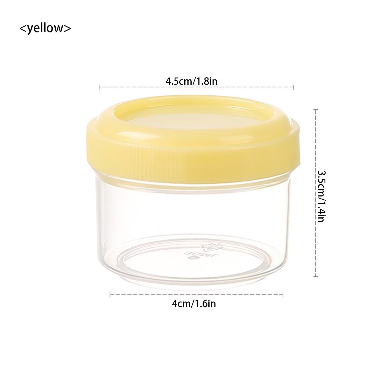 Reusable Travel Condiment Containers with Lids – 4 Piece Set
