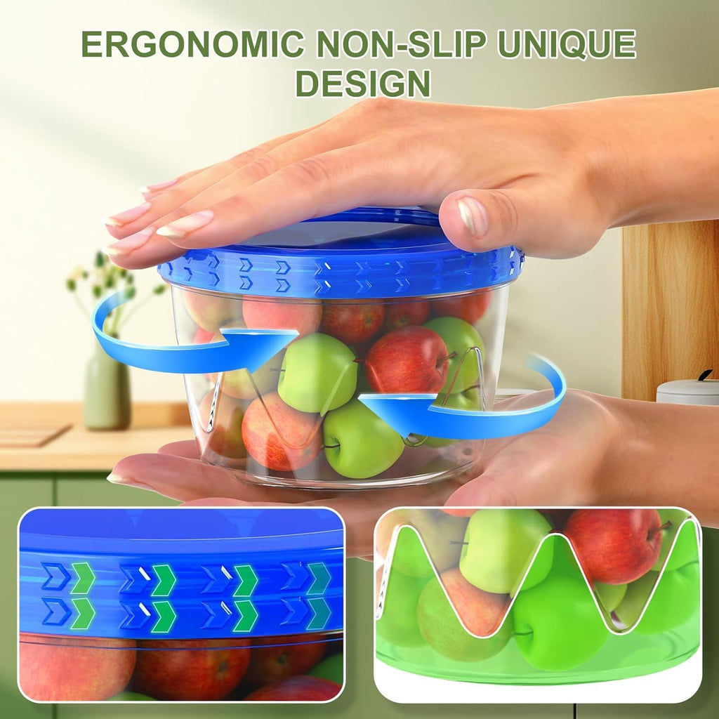 Reusable Freezer Storage Containers with Twist Lids – 12 Pack, 17 oz