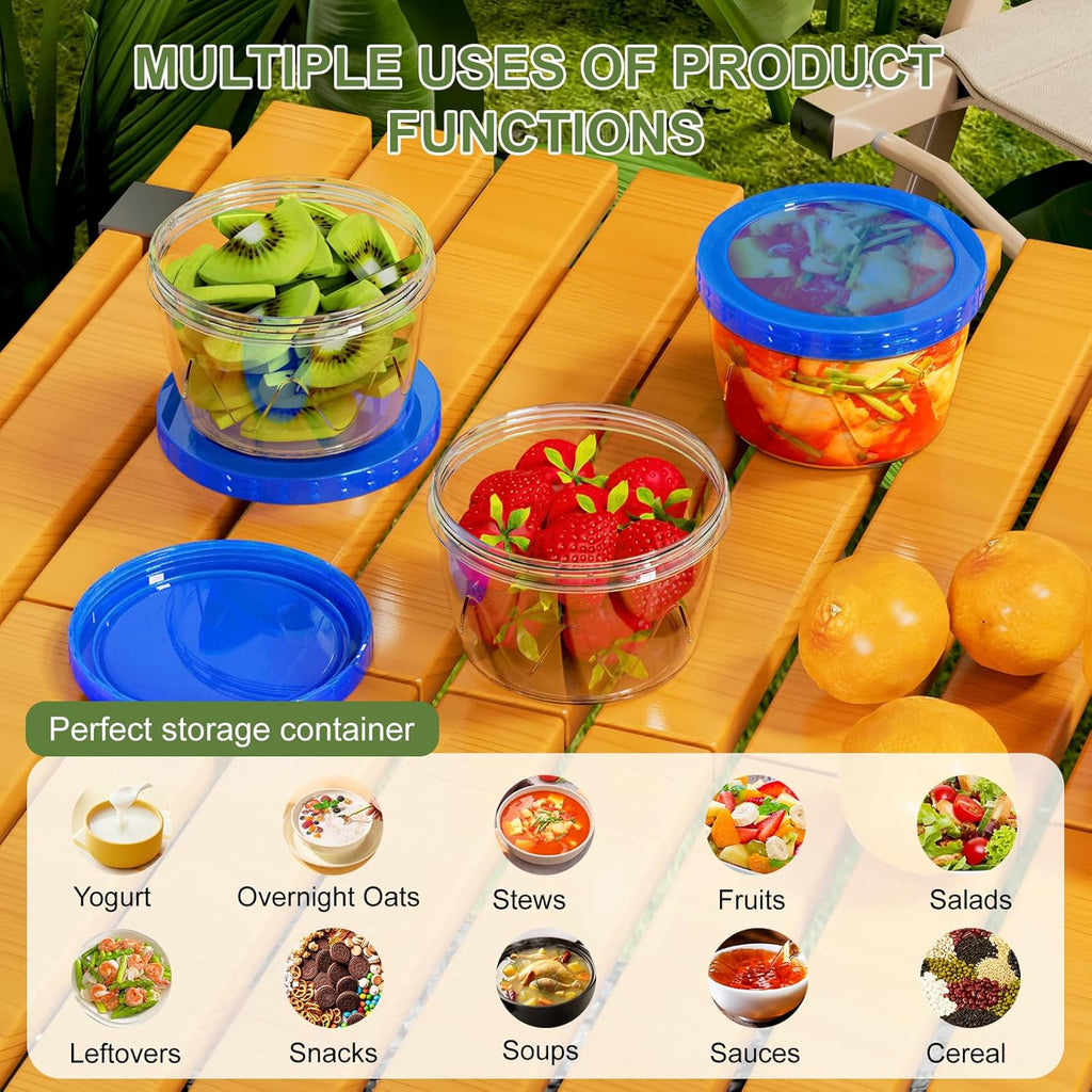 Reusable Freezer Storage Containers with Twist Lids – 12 Pack, 17 oz
