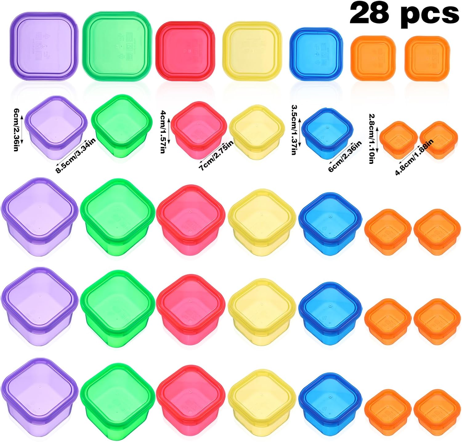 Portion Control Meal Prep Containers – 28 Piece Kit